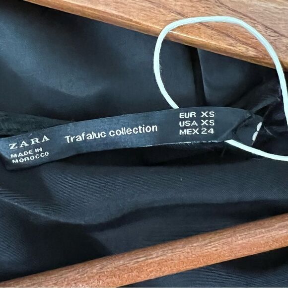 Zara Satin Effect Lace Up Wrap Asymmetrical Dress - Picture 6 of 8